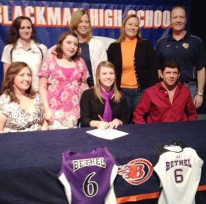 Blackman High School Star Signs with Bethel Volleyball